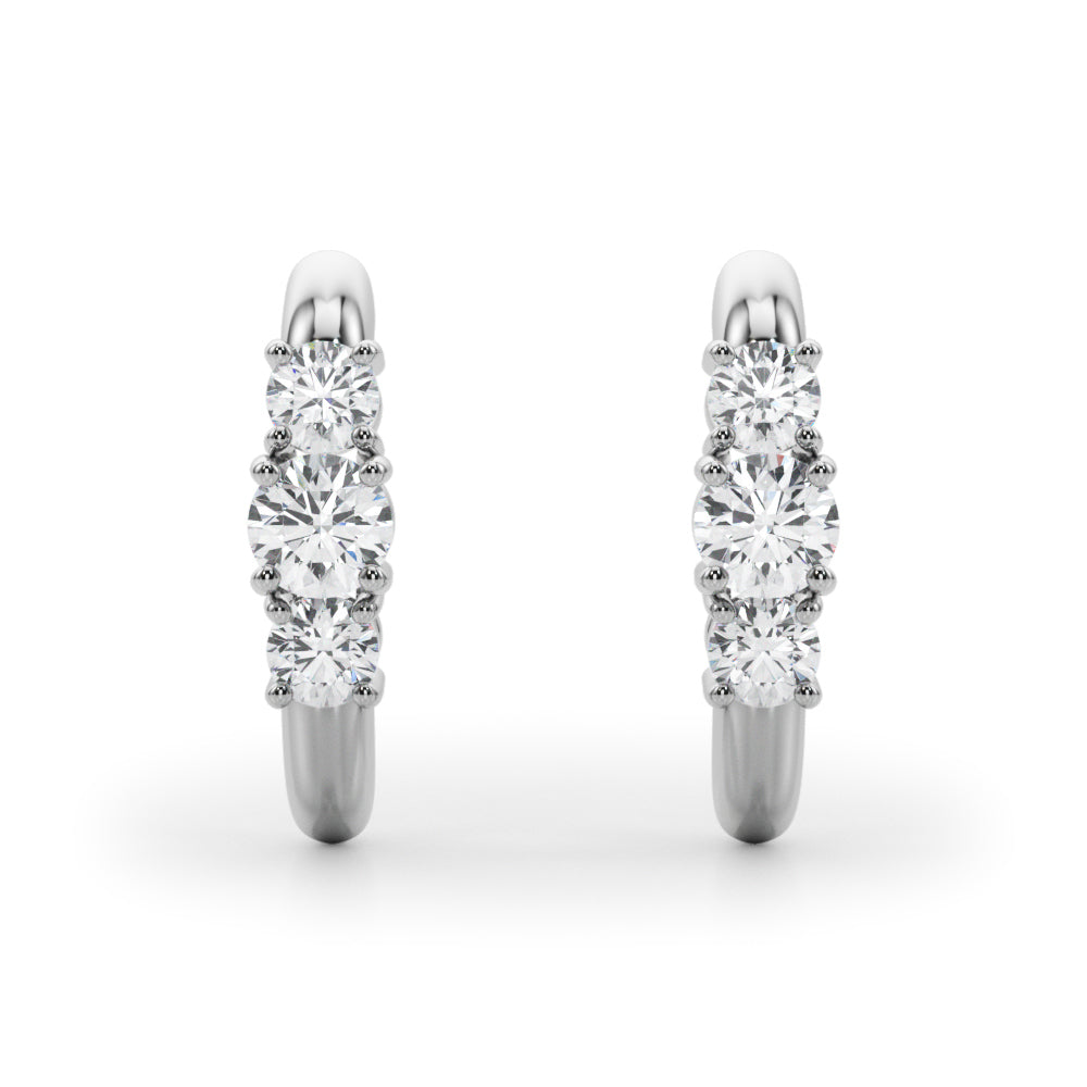 Trio Lab-grown Diamond Earrings (7201705492664)