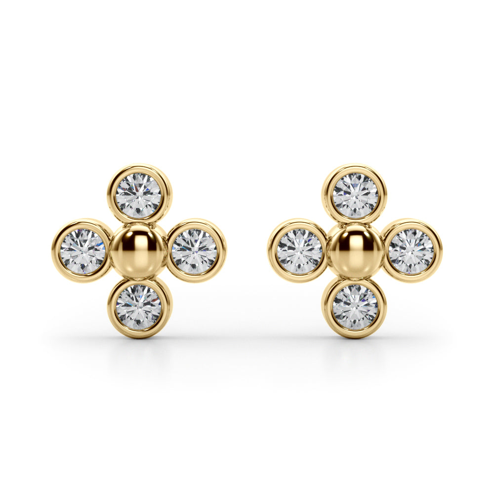 Lab Grown Diamond Cluster Earrings (1/2 ct. tw.) (7207335329976)