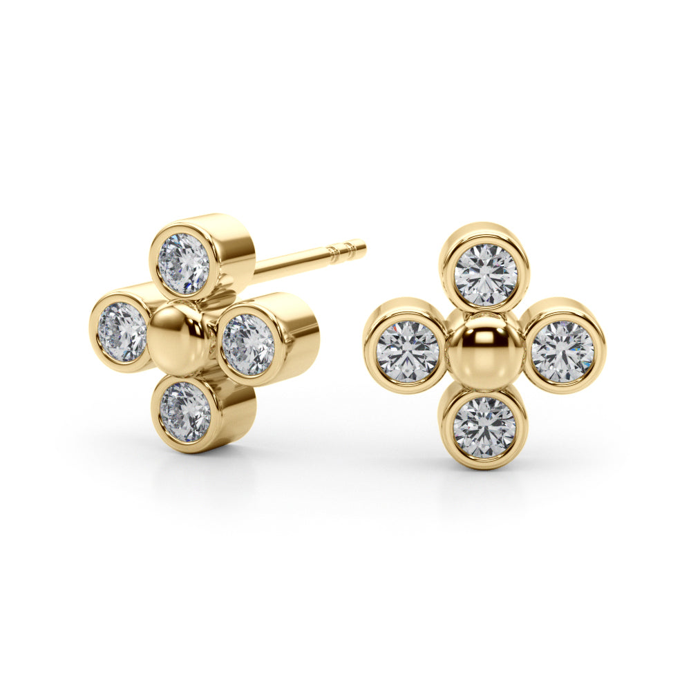 Lab Grown Diamond Cluster Earrings (1/2 ct. tw.) (7207335329976)