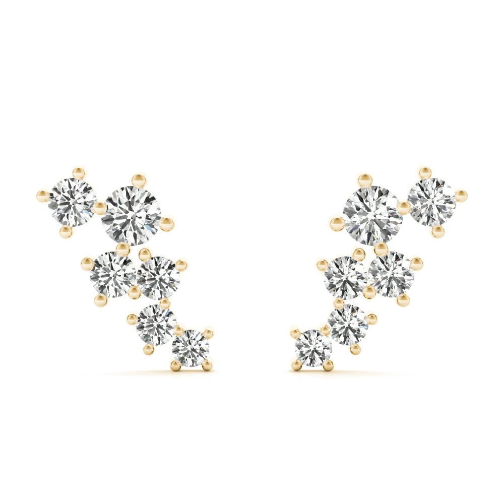 Scattered Lab-Grown Diamond Climber Earrings  (1/4 ct. tw.) (7201705754808)