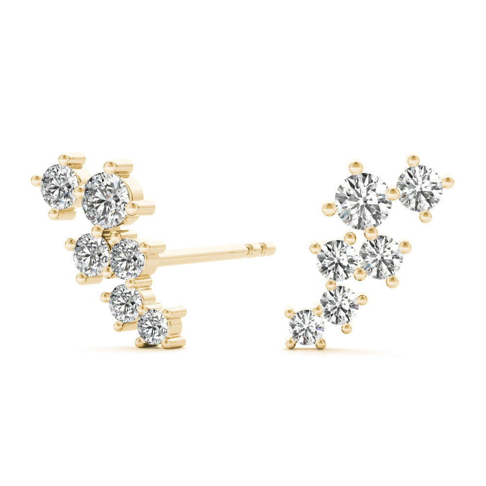 Scattered Lab-Grown Diamond Climber Earrings  (1/4 ct. tw.) (7201705754808)