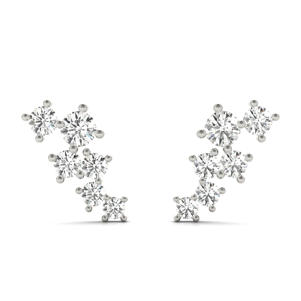 Scattered Lab-Grown Diamond Climber Earrings  (1/4 ct. tw.) (7201705754808)