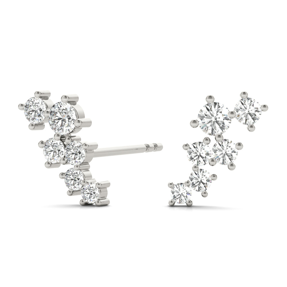 Scattered Lab-Grown Diamond Climber Earrings  (1/4 ct. tw.) (7201705754808)