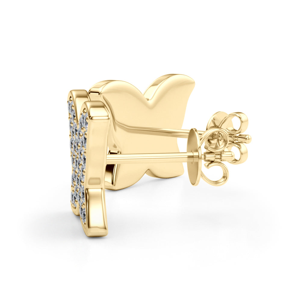 Butterfly Lab-Grown Pavé Diamond Stud Earrings (2/3 ct. tw.) (7201705853112)