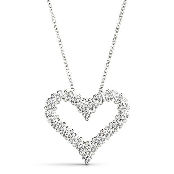 Pavé Lab-Grown Diamond Heart Pendant (7201706246328)