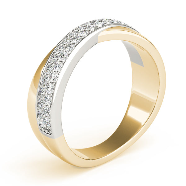 Lab-Grown Diamond Twisted Pave Band (7200328974520)