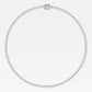 Round Lab Diamond Four Prong Tennis Necklace (24.25 ct. tw.) (7283089932472)