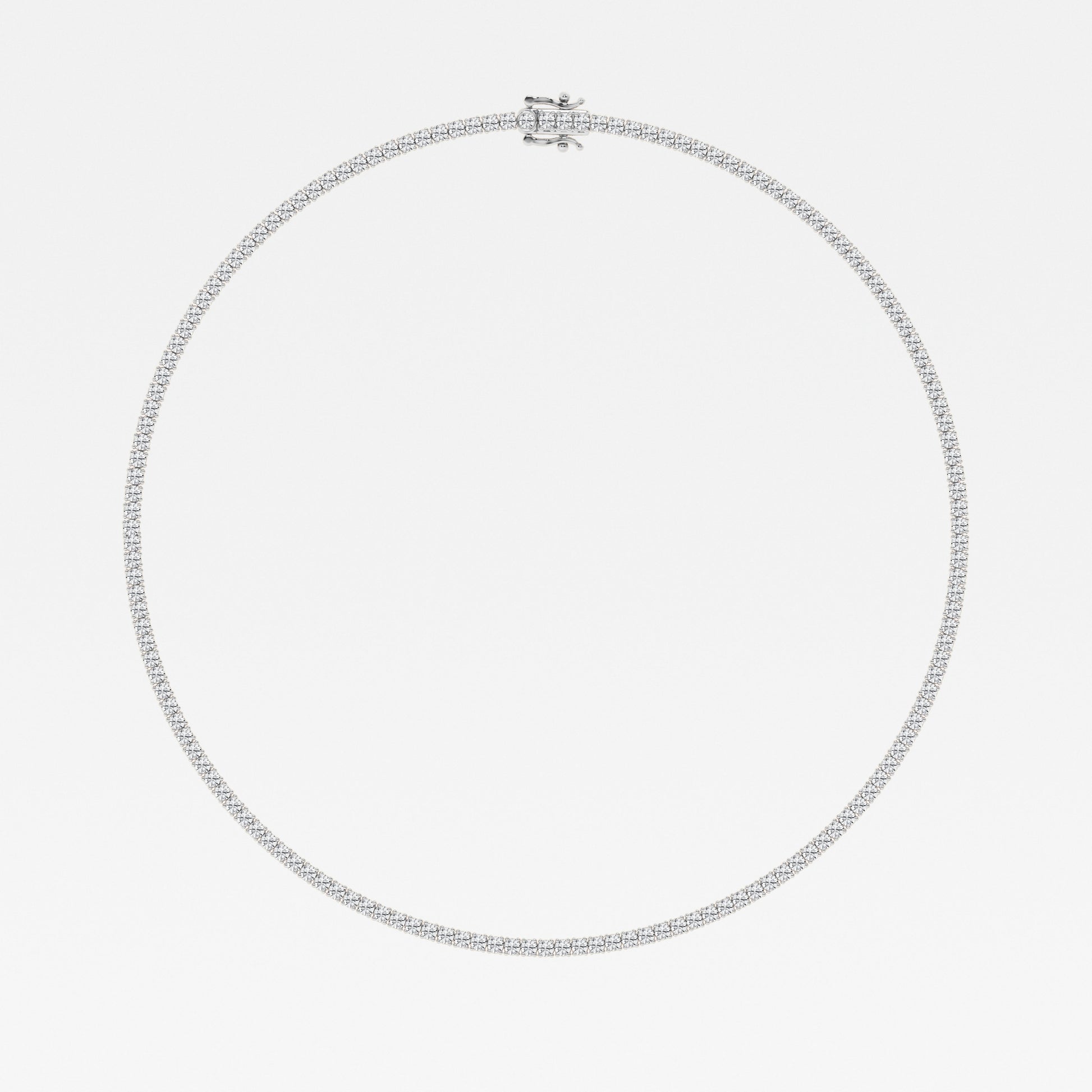Round Lab Diamond Four Prong Tennis Necklace (11 ct. tw.) (7283087311032)