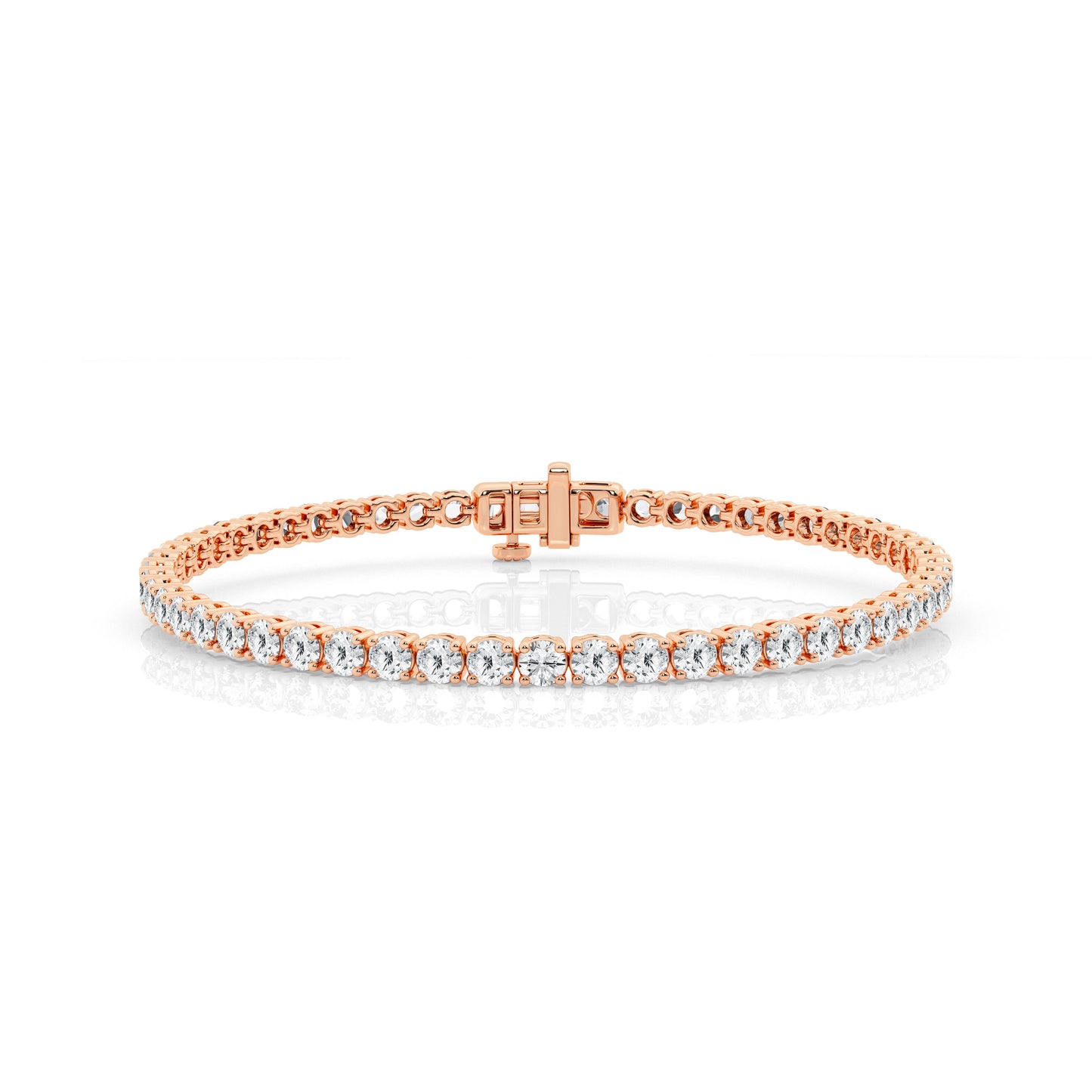 Four Prong Lab Diamond Tennis Bracelet (7299651666104)