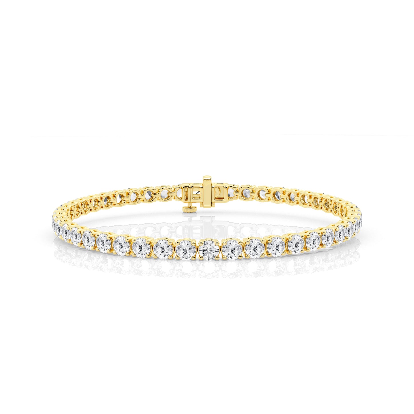 Four Prong Lab Diamond Tennis Bracelet (7299651666104)