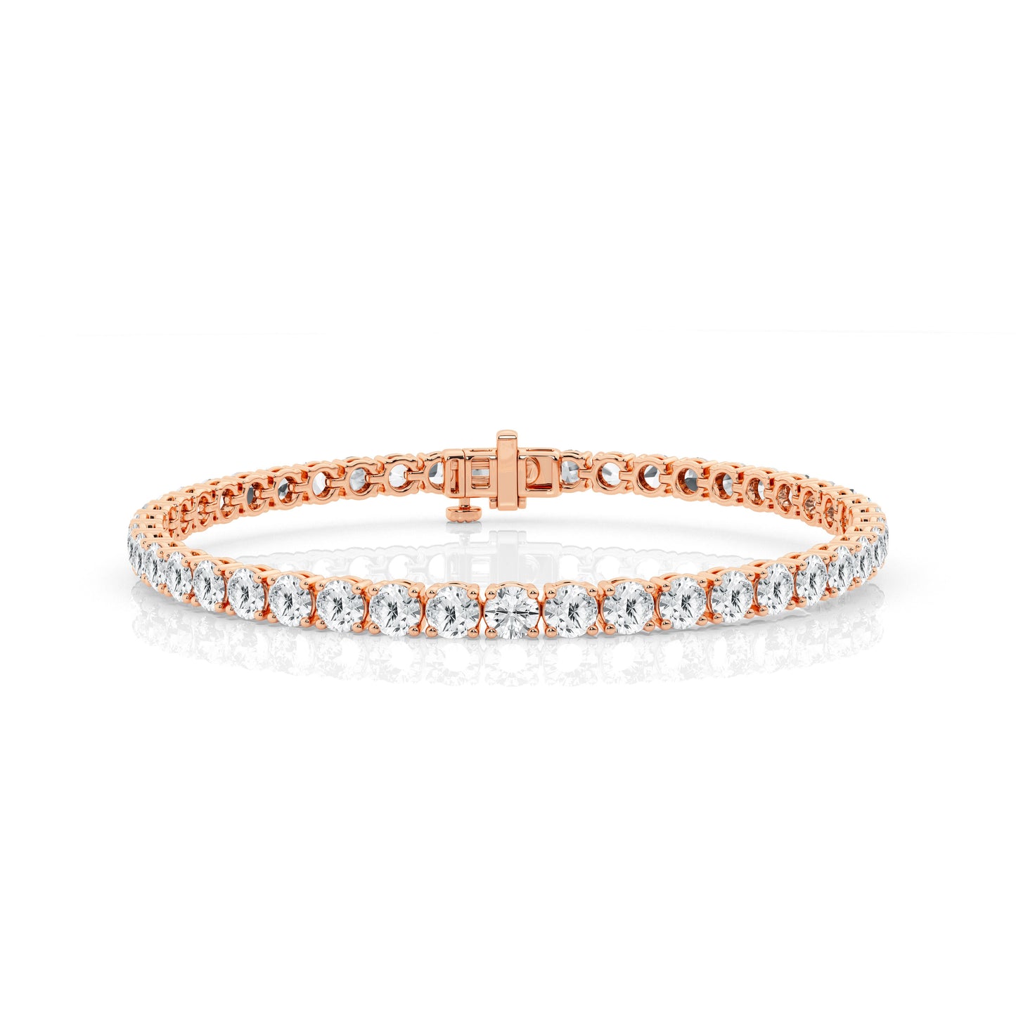 Four Prong Lab Diamond Tennis Bracelet (7299651666104)