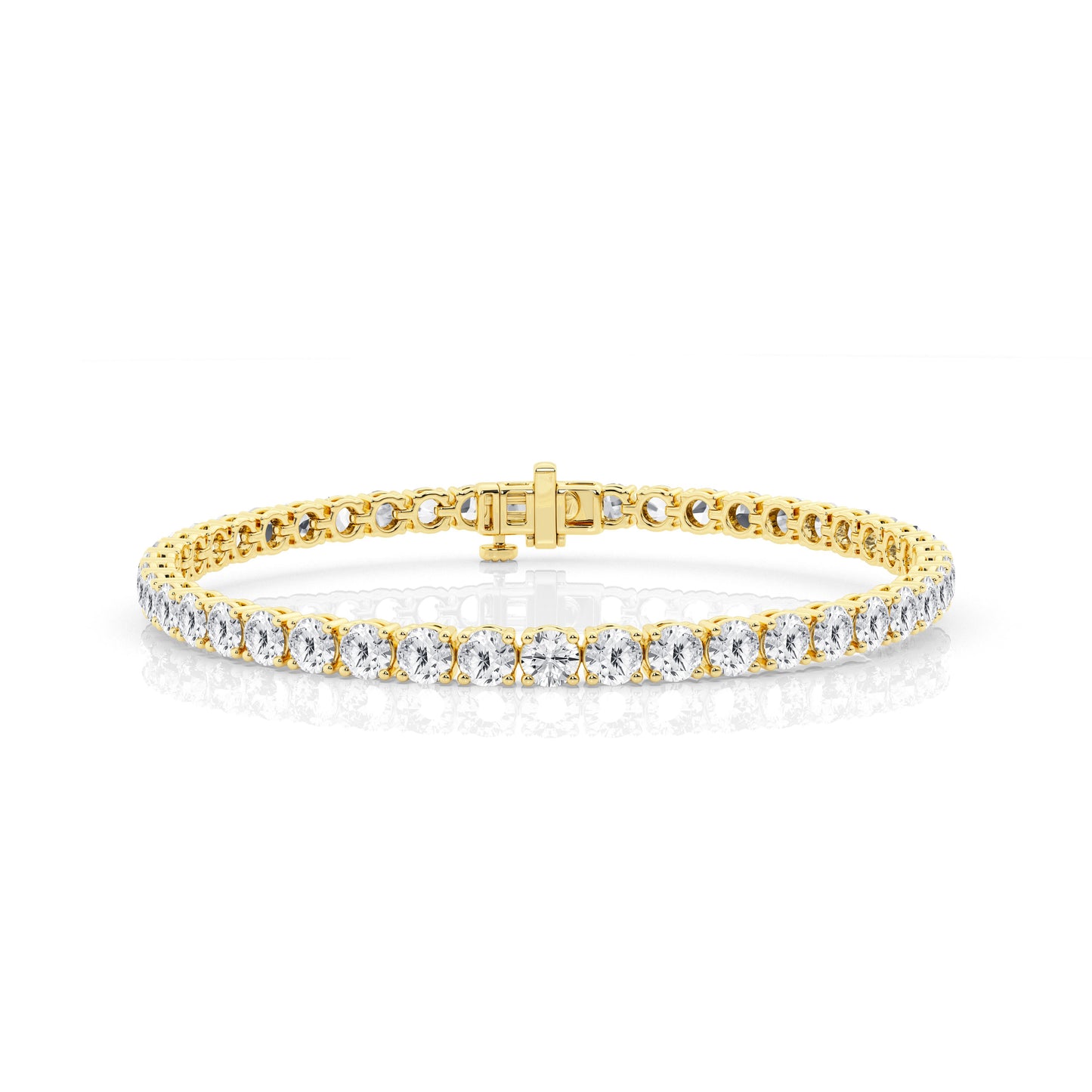 Four Prong Lab Diamond Tennis Bracelet (7299651666104)