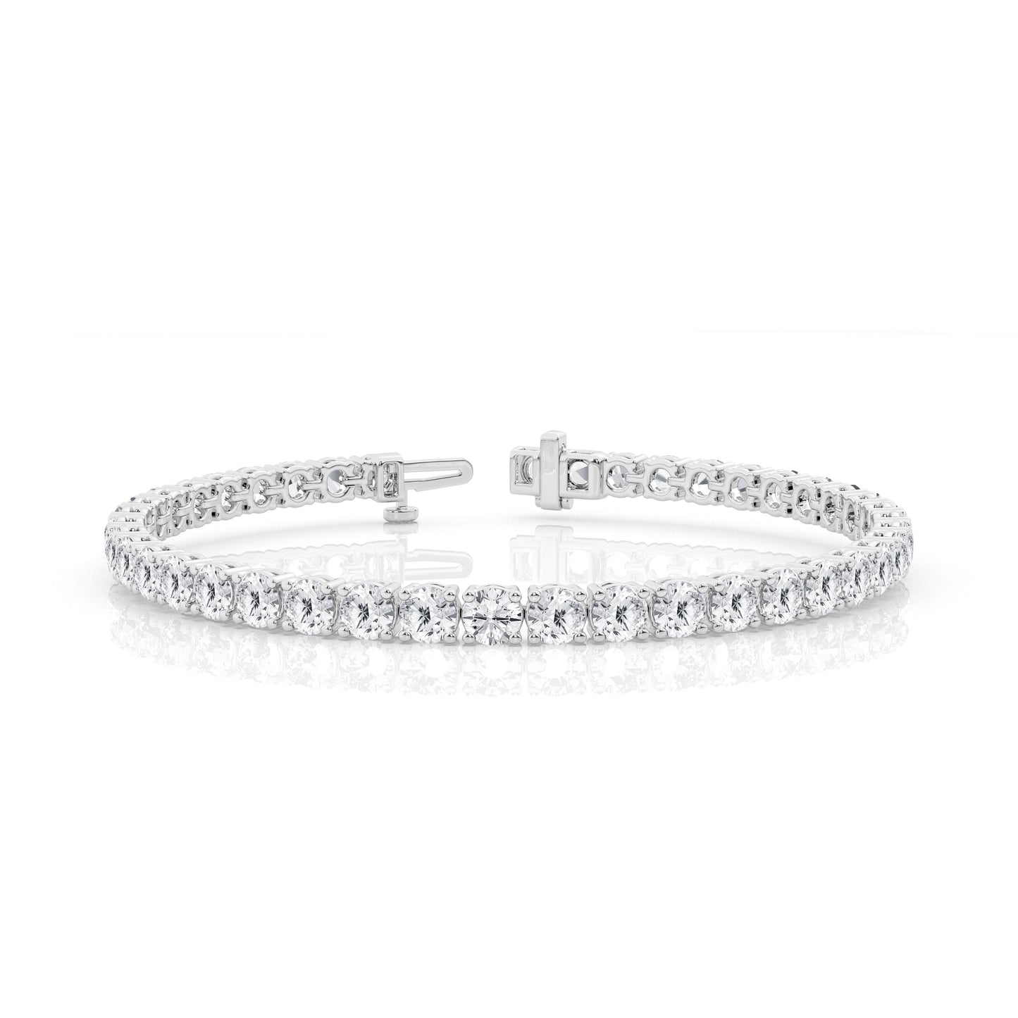 Four Prong Lab Diamond Tennis Bracelet (7299651666104)