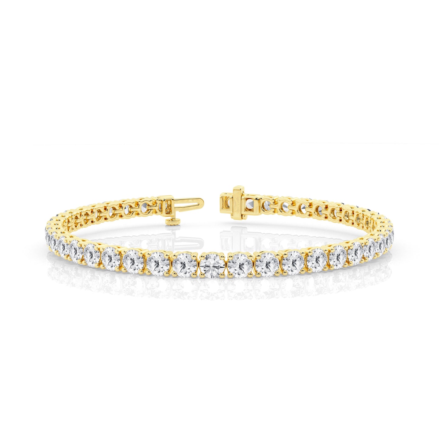 Four Prong Lab Diamond Tennis Bracelet (7299651666104)