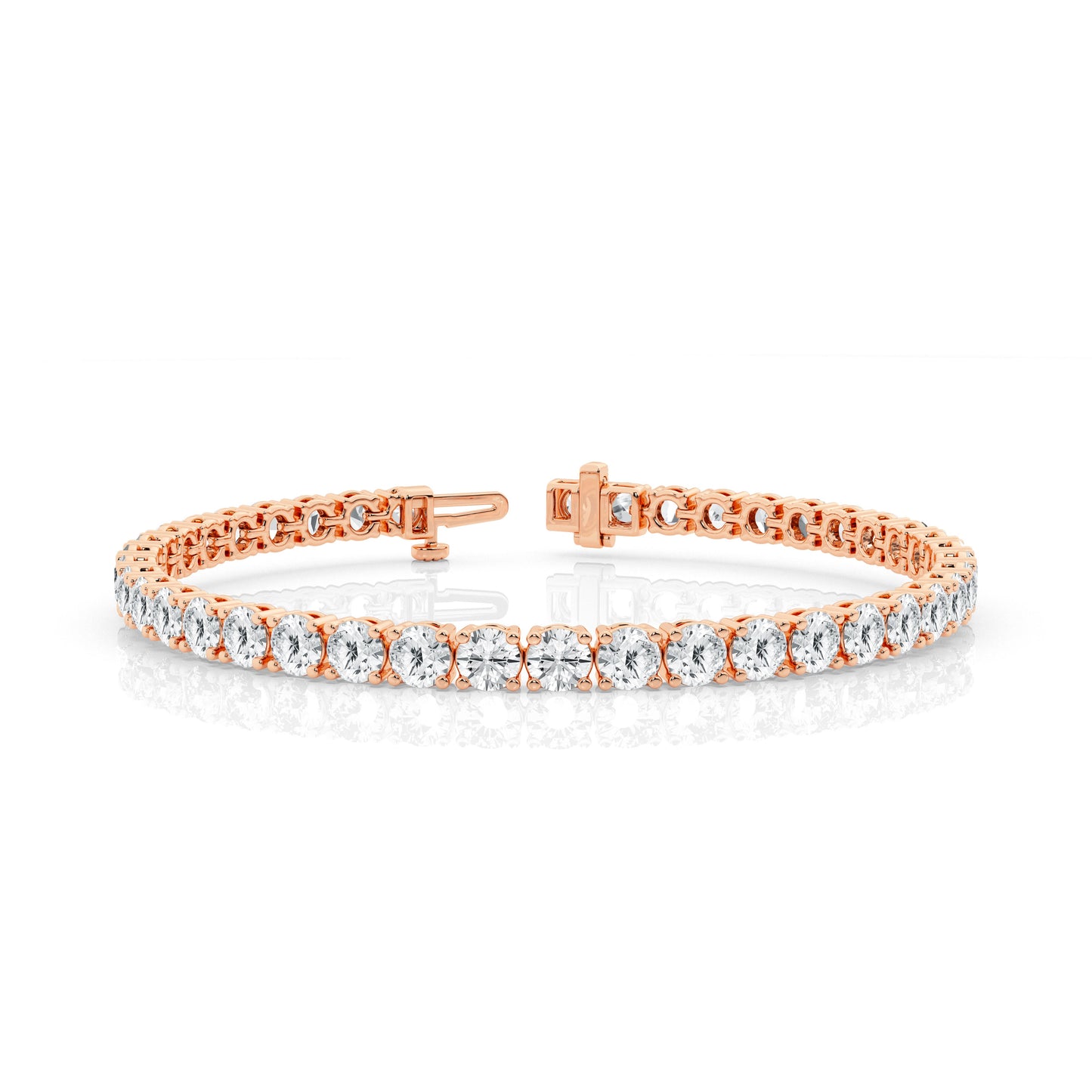 Four Prong Lab Diamond Tennis Bracelet (7299651666104)