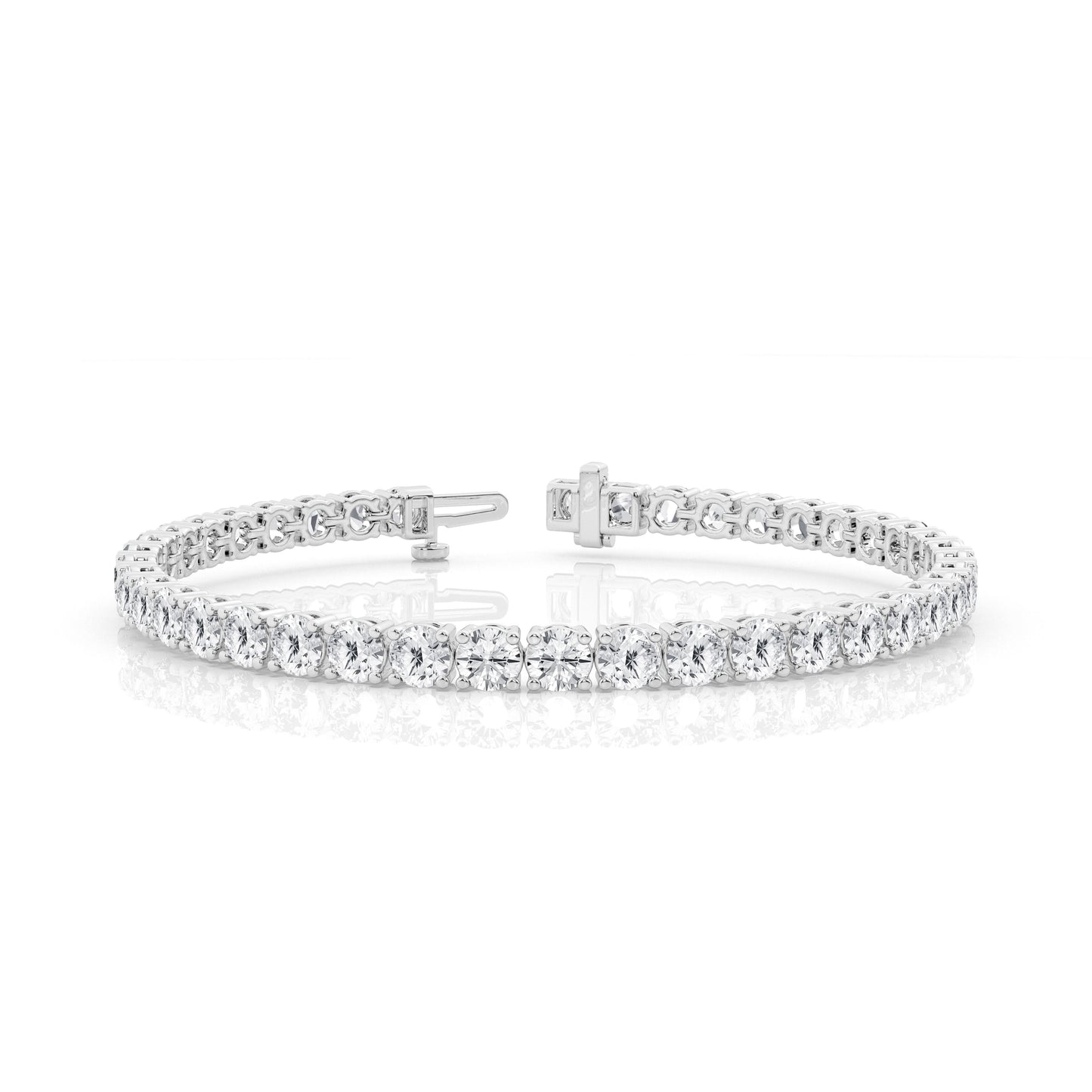 Four Prong Lab Diamond Tennis Bracelet (7299651666104)