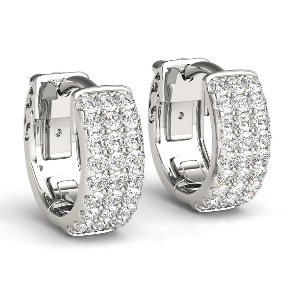 Men's 1/2 Ct. T.W. Diamond Hoop Earrings