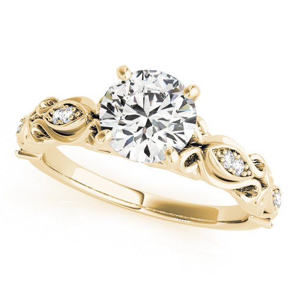 Kieran Vintage Inspired Engagement Ring with Moissanite (7290325696696)