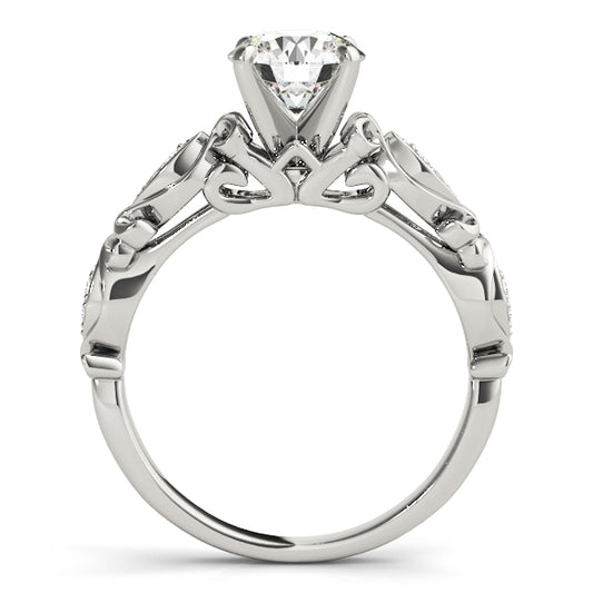Kieran Vintage Inspired Engagement Ring with Moissanite (7290325696696)