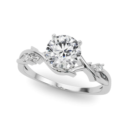 Vine Nature Inspired Engagement Ring with Moissanite (7312972546232)