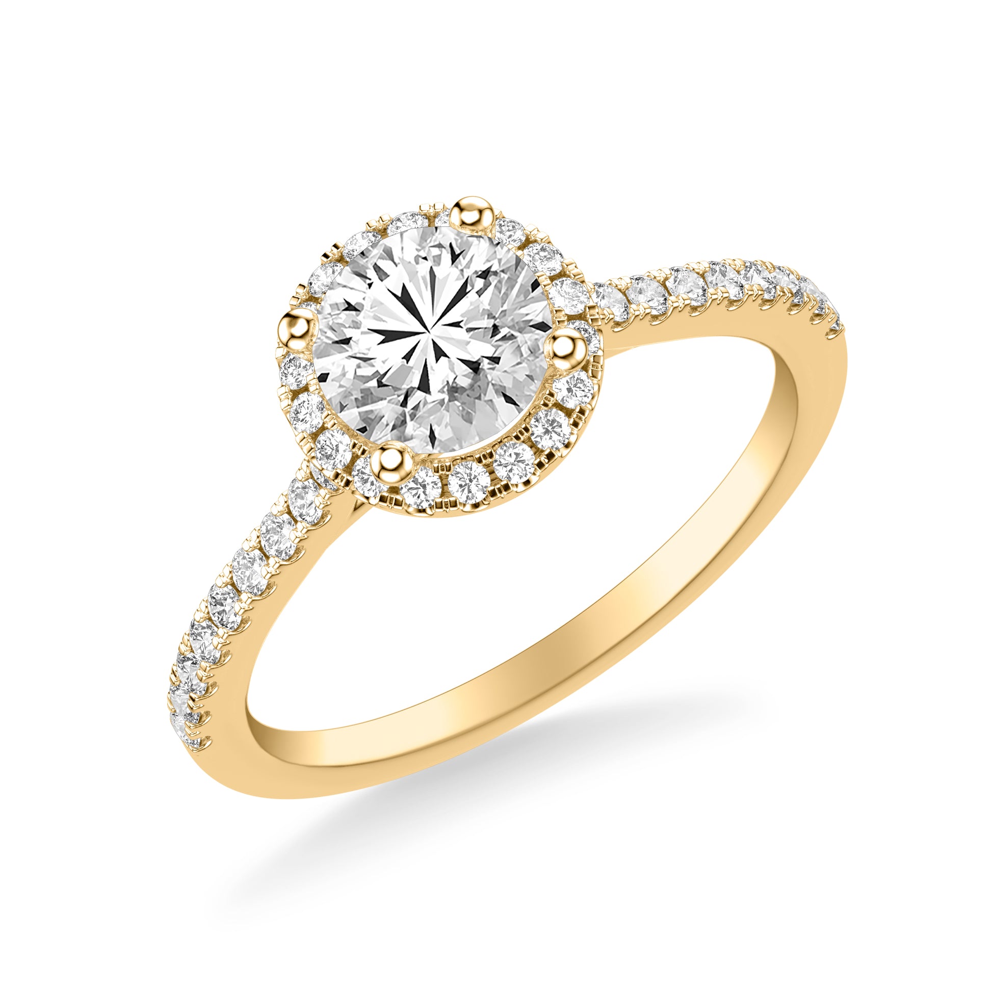 Tasha Diamond Engagement Ring with Moissanite (7306061676728)