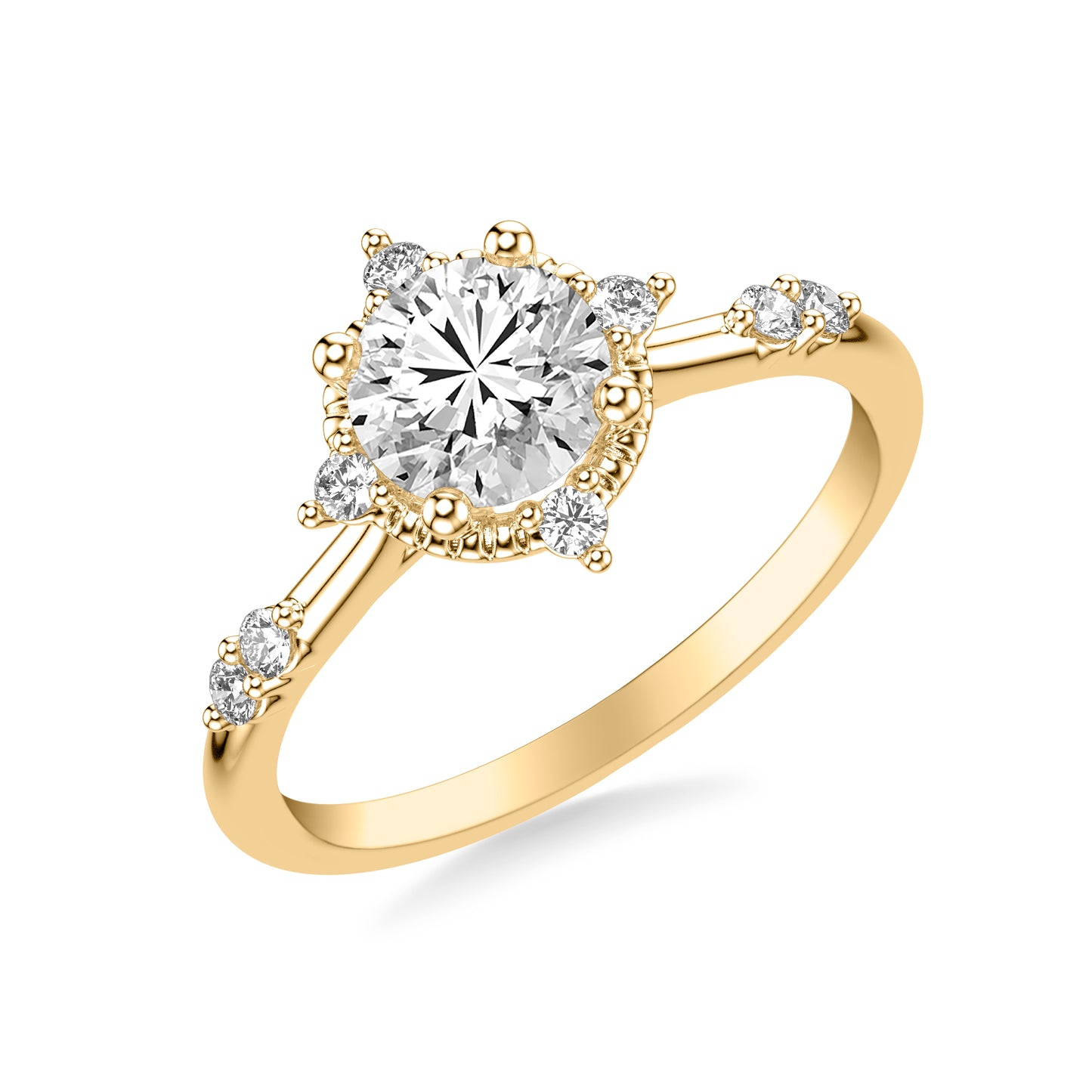 Braelyn Diamond Accent Engagement Ring with Moissanite (7309375733944)