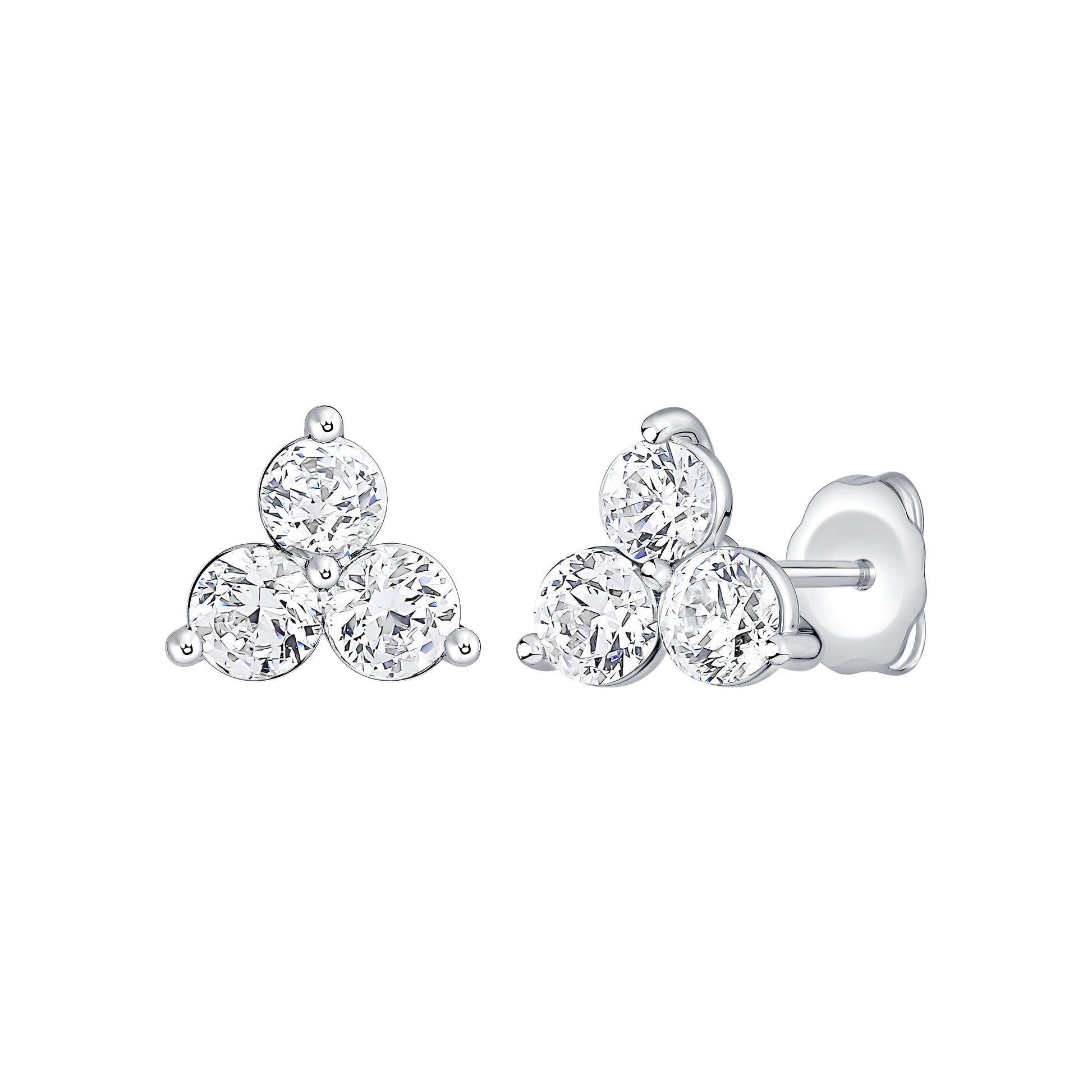 Trio Lab Diamond Stud Earring (7356422193336)