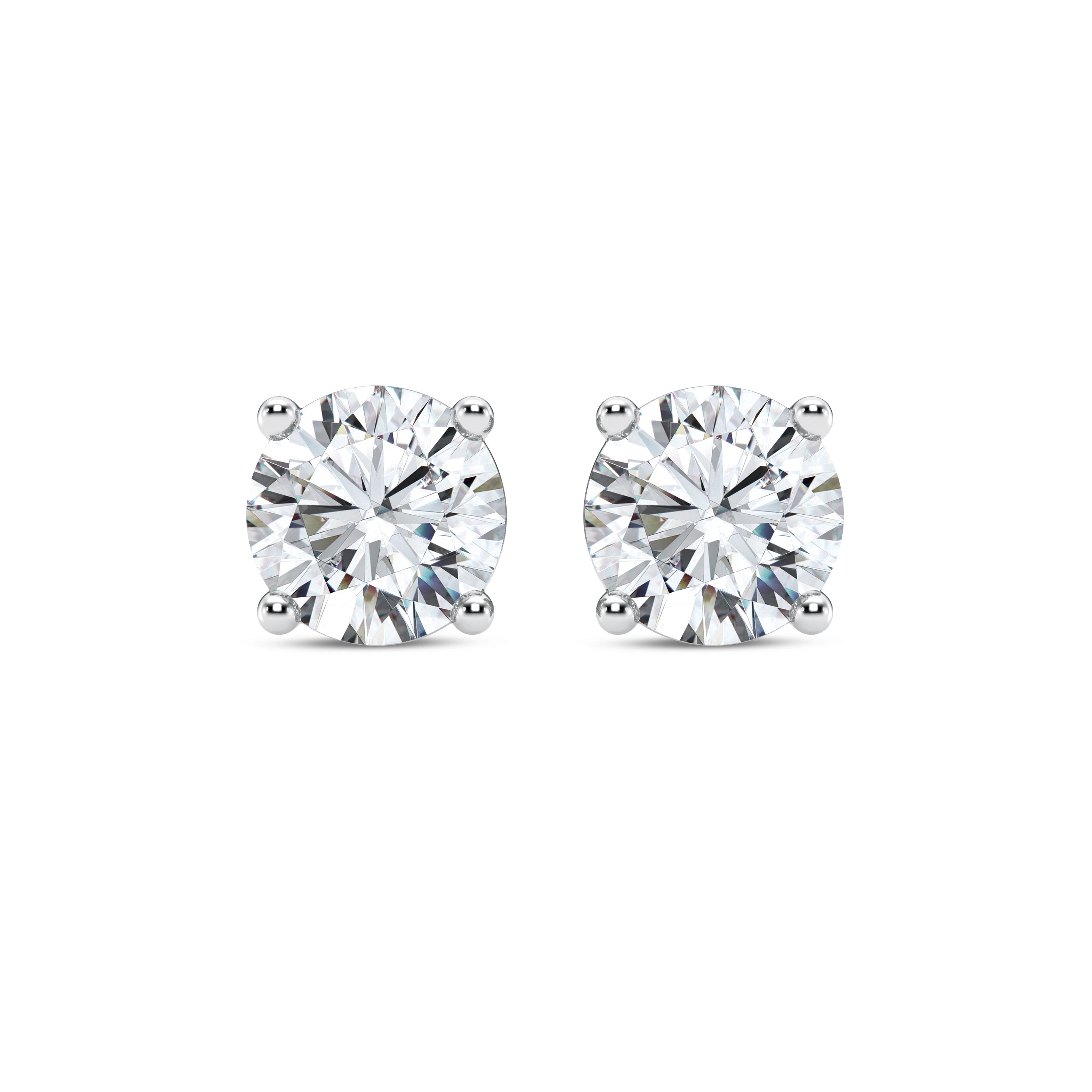 14K White Gold, 3.2Ct Princess Diamond, Halo Diamond Earrings, Solitaire Diamond Earrings, Party Wear Stud outlet Earrings, Wedding Gift For Women