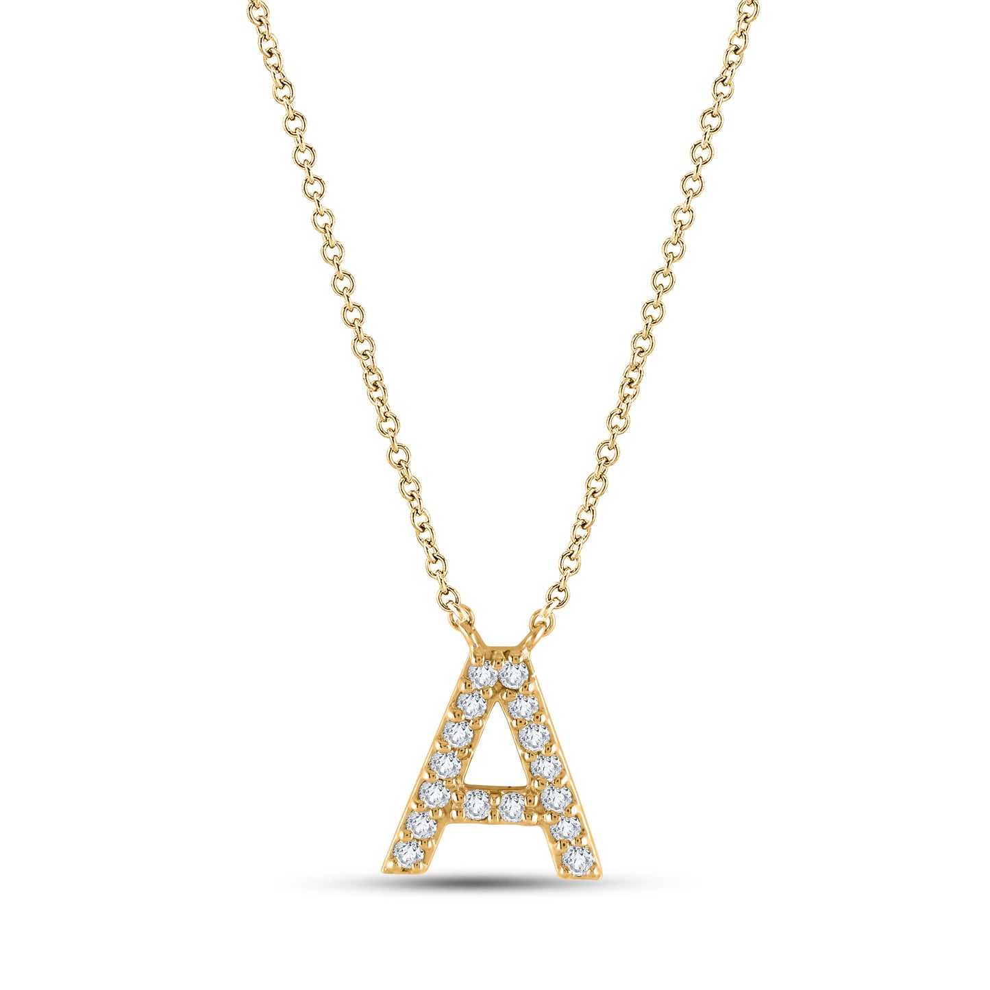 Initial Lab Diamond Pendant (7356171878584)