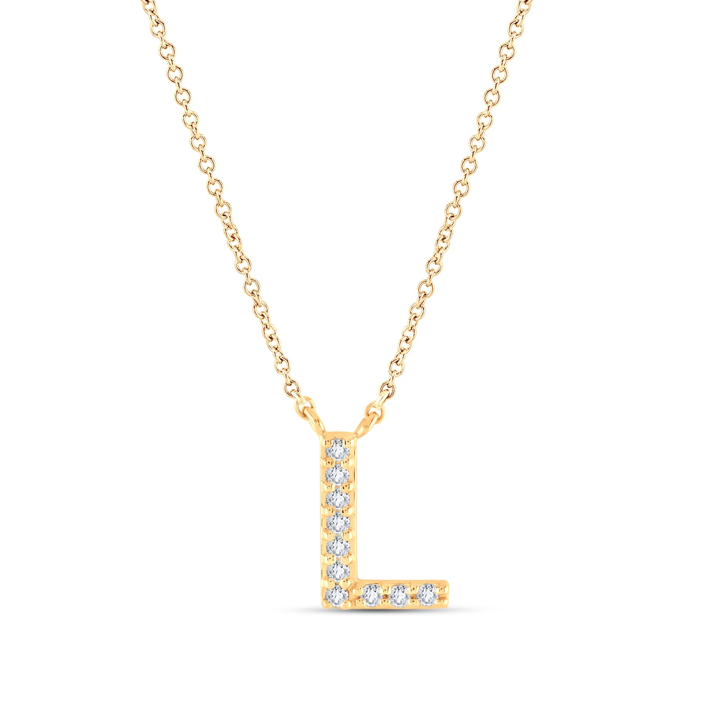 Initial Lab Diamond Pendant (7356171878584)