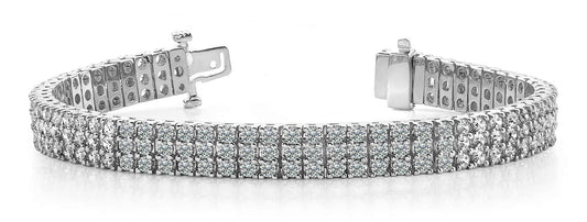 Triple Row Lab Diamond Bracelet (7451165262008)