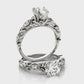 Kieran Vintage Inspired Engagement Ring with Moissanite