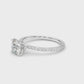 Sedona Hidden Halo Engagement Ring with Moissanite