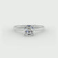 Sienna Solitaire Engagement Ring with Moissanite