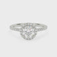 Tasha Diamond Engagement Ring with Moissanite