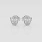 Oval Lab Diamond Bezel Stud Earrings