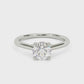 Kate Hidden Halo Diamond Engagement Ring with Moissanite