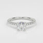 Hope Classic Pavé Engagement Ring with Moissanite