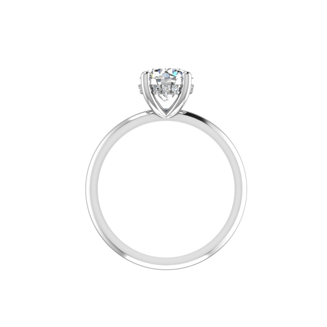 Savannah Hidden Halo Ring with Moissanite (7284352483512)