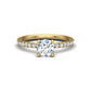 Charlotte Hidden Halo With Pavé Band with Moissanite (7285386117304)
