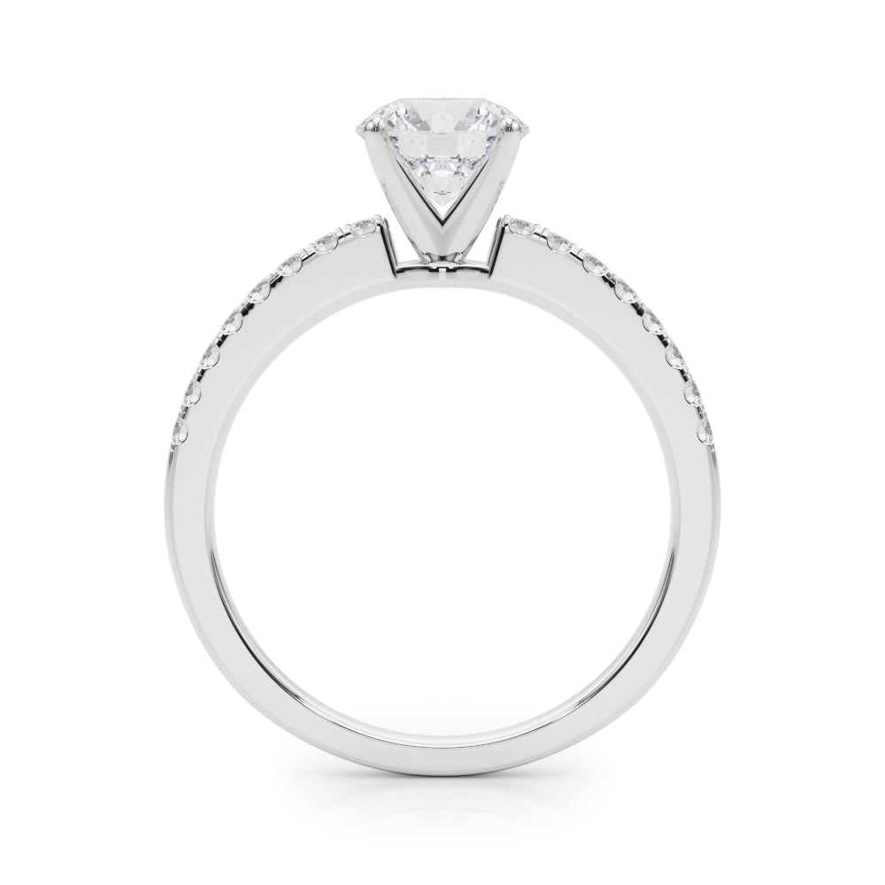 Maddison Pavé Diamond Engagement Ring with Moissanite (7285395685560)