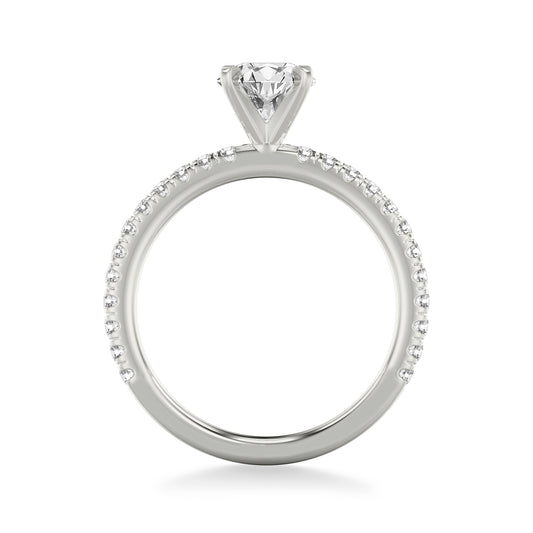 Hope Classic Pavé Engagement Ring with Moissanite (7283141869752)