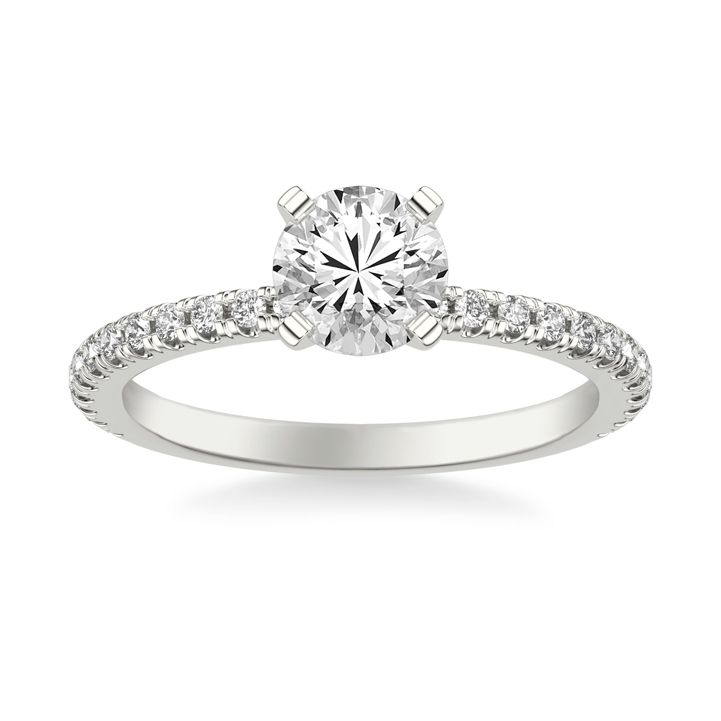 Hope Classic Pavé Engagement Ring with Moissanite (7283141869752)