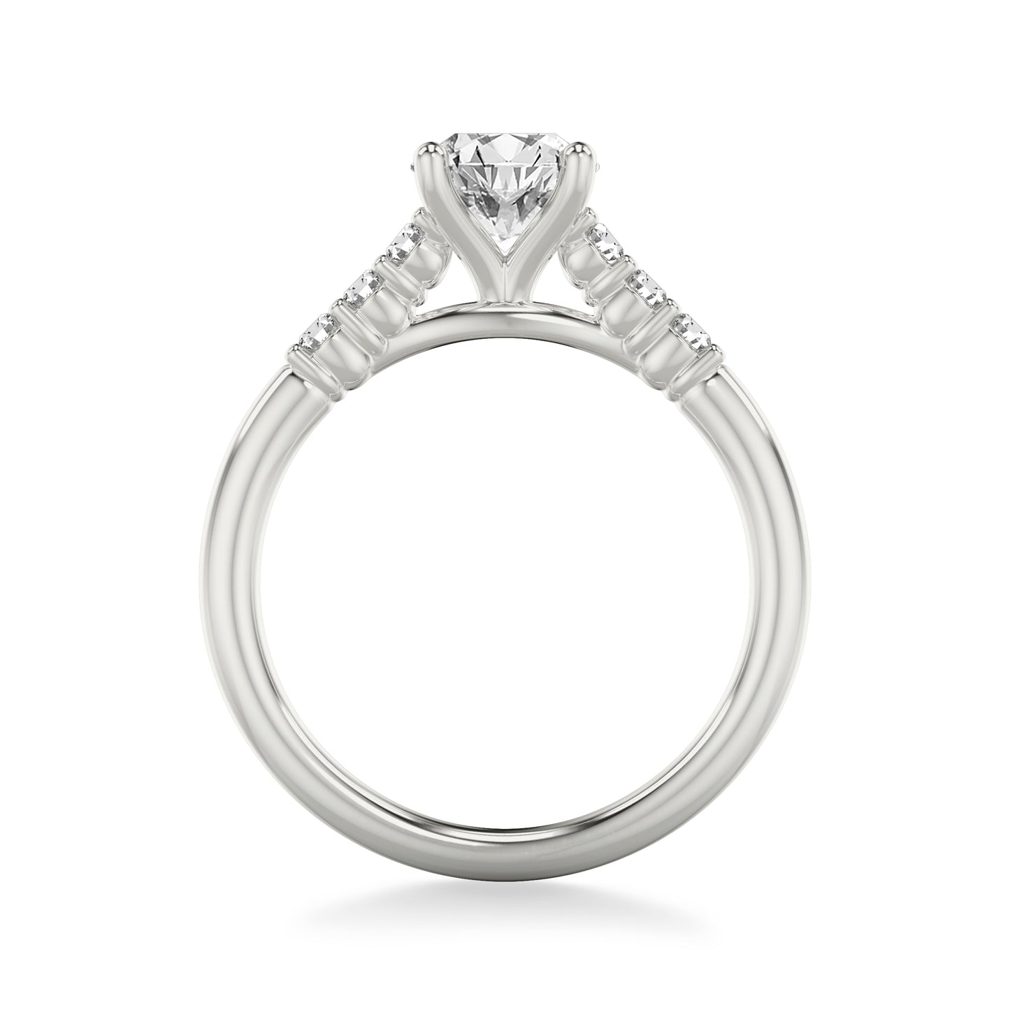 Elizabeth Diamond Engagement Ring with Moissanite (7283137937592)