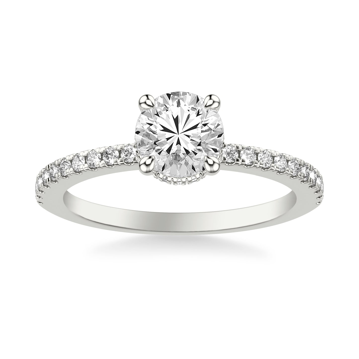 Angela Diamond Engagement Ring with Moissanite (7283148685496)