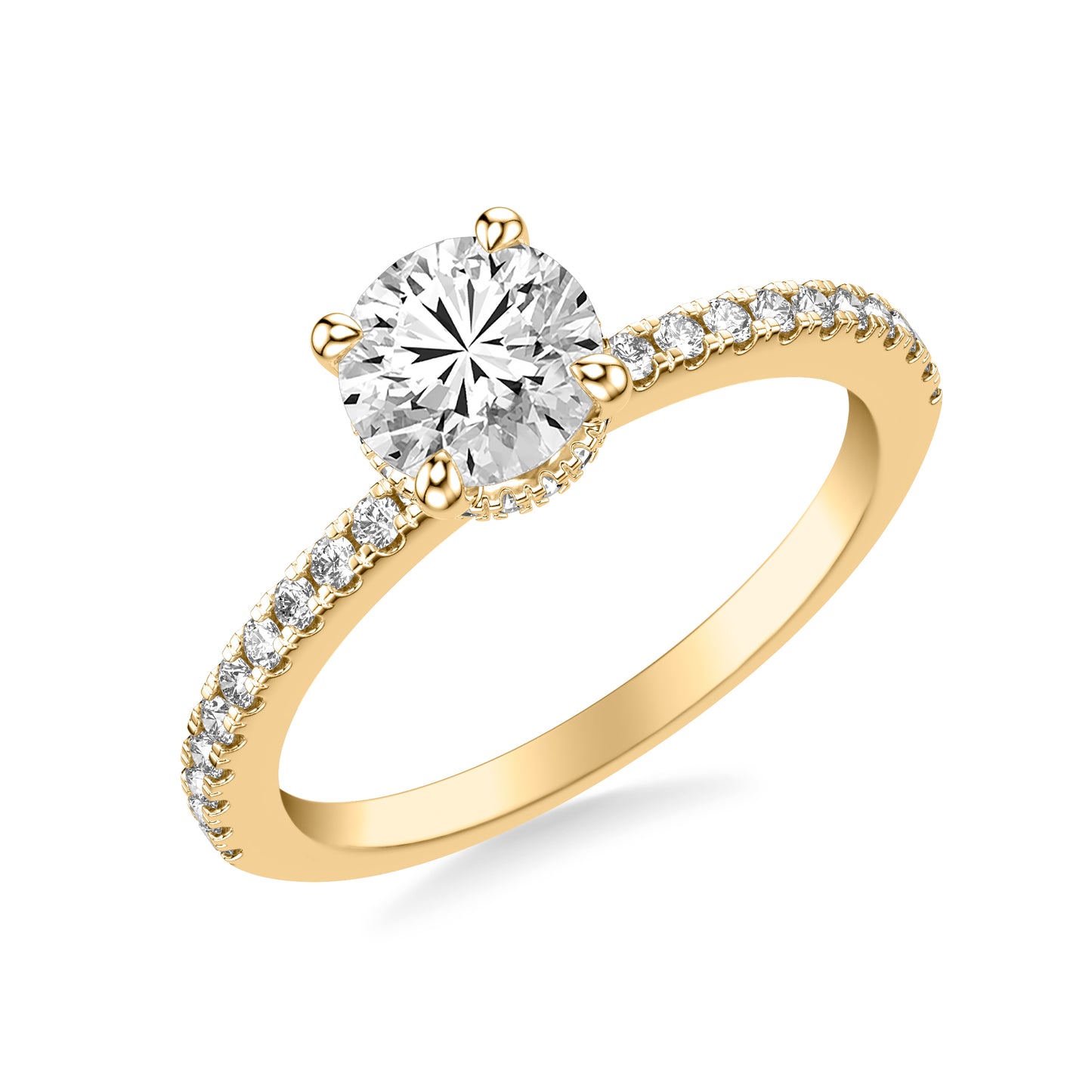 Angela Diamond Engagement Ring with Moissanite (7283148685496)