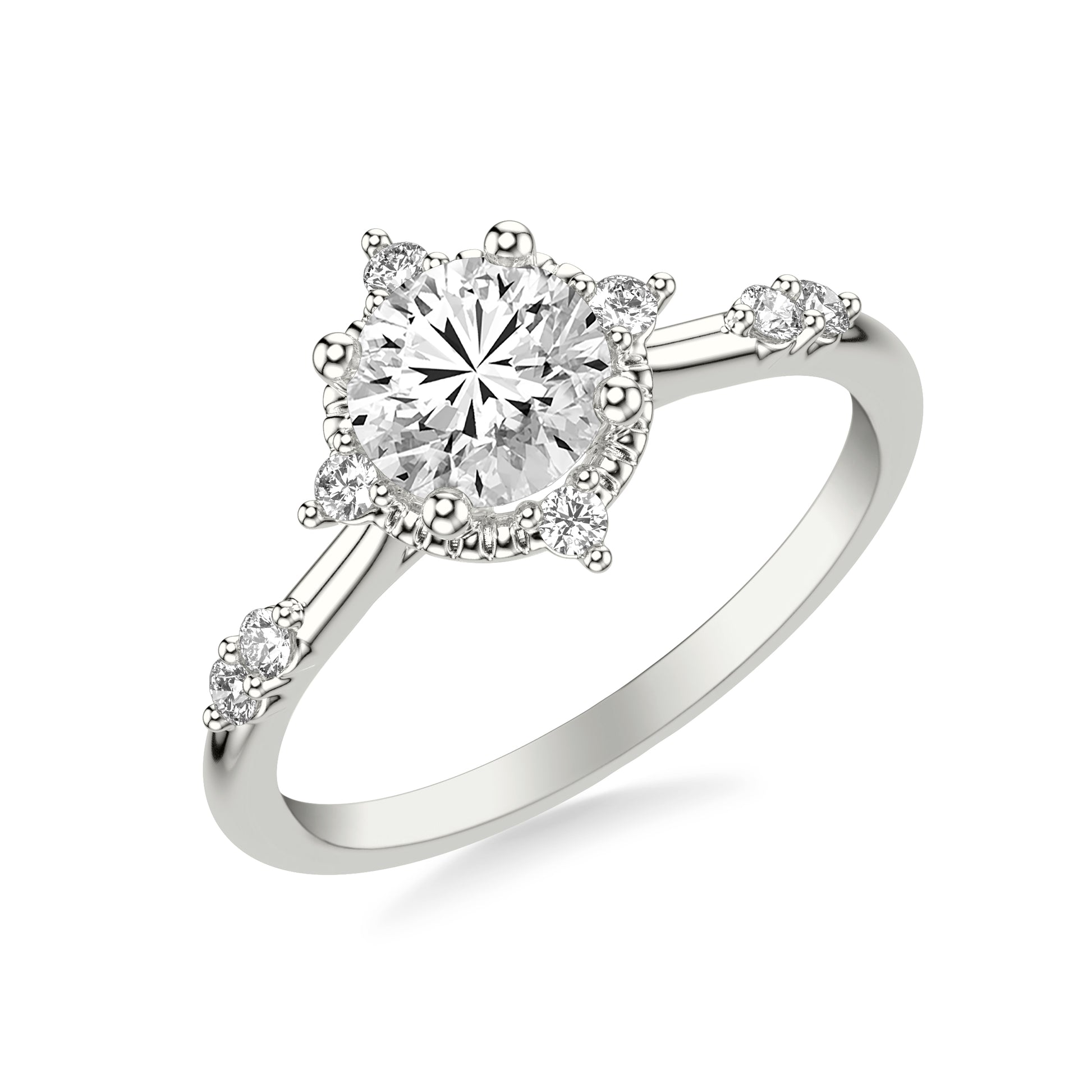 Braelyn Diamond Accent Engagement Ring with Moissanite (7309375733944)