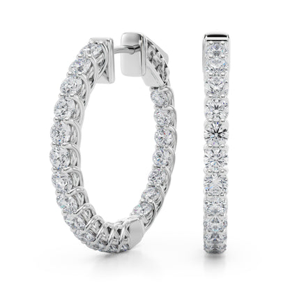 Inside Out Diamond Trellis Hoop Earrings (2.80 ct. tw.) (7196795404472)