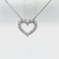 Lab Diamond Pave Heart Pendant (1 ct. tw.)