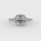 Grace Halo Engagement Ring with Moissanite